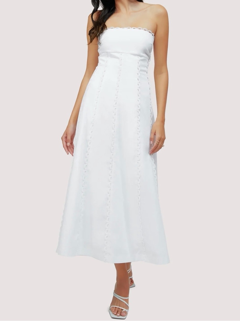 Lost + Wander Majorca Breeze White A-Line Maxi dress (SS)